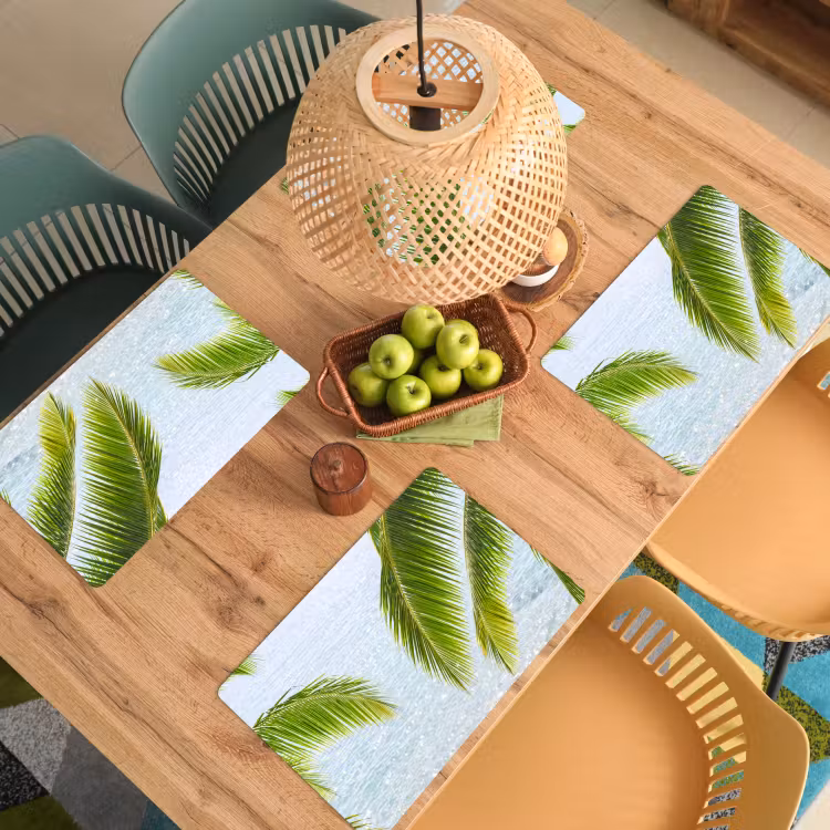 Set de table - Arbre - Feuilles - Eau - Tropical - Vert — 4