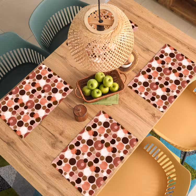 Set de table - Cercles - Moderne - Coloré — 4