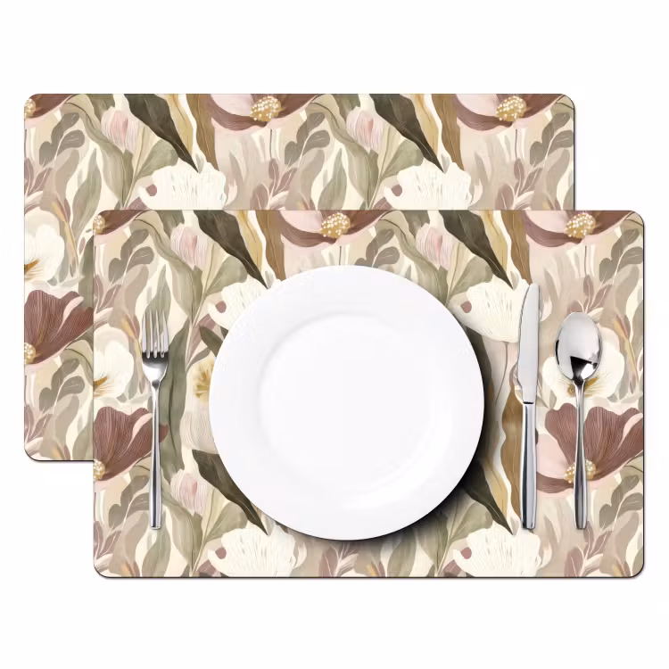 Set de table - Fleurs - aquarelle - coloré — 2