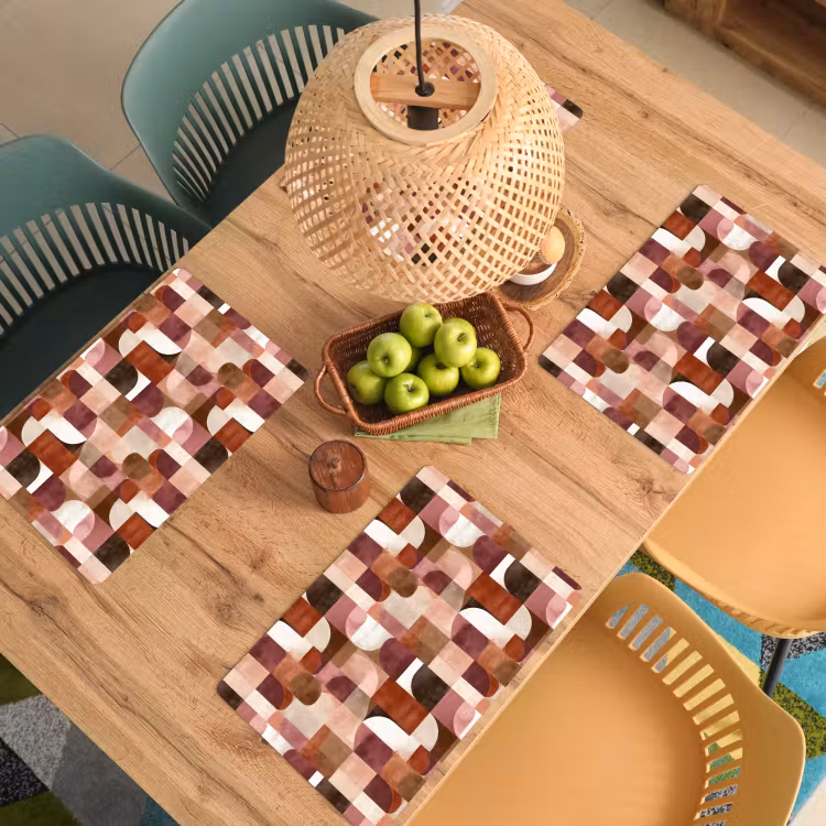 Set de table - Géométrie - Moderne - Rétro — 4
