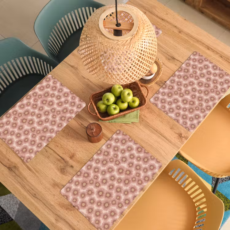 Set de table - Gerbera - Fleurs - Rose — 4