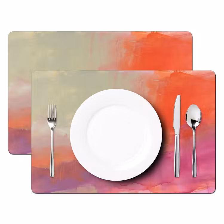 Set de table - Art - Fluide - Transitions - Orange — 2