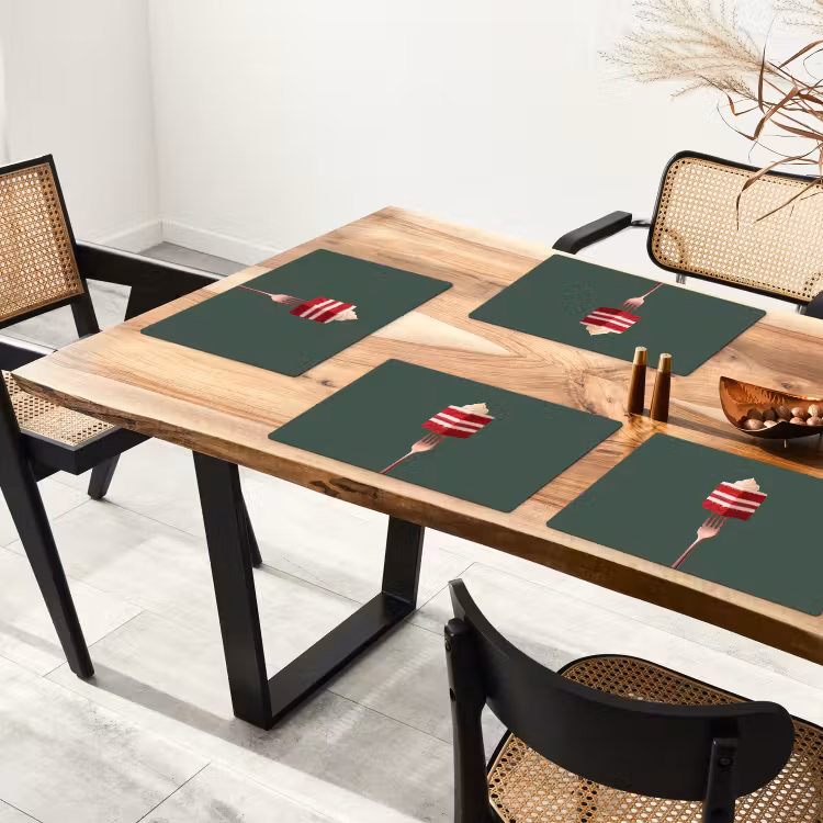 Set de table - Gâteau - Fourchette - Rouge — 3