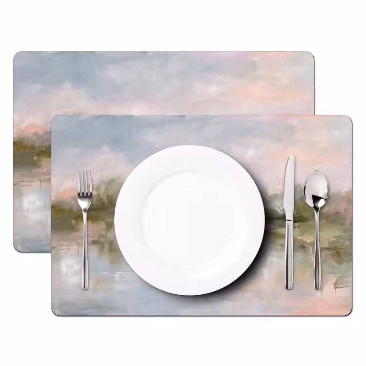 Set de table - Nature - Paysage - Abstrait - Eau - Vert — 2