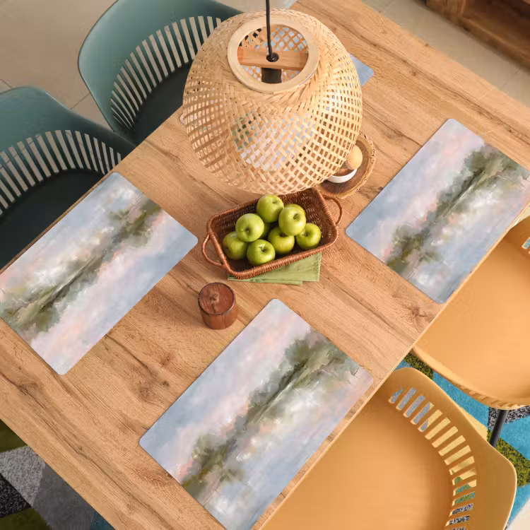 Set de table - Nature - Paysage - Abstrait - Eau - Vert — 4