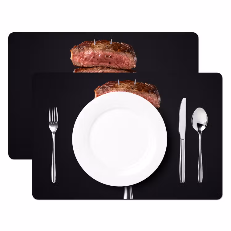 Set de table - Nourriture - Rosé - Fourchette — 2