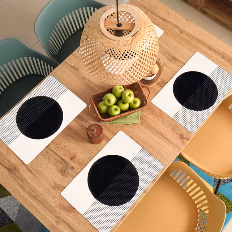 Set de table - Cercle - Lignes - Abstrait — 4