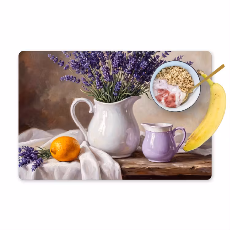 Set de table - Fleurs - Nature morte - Violet — 1