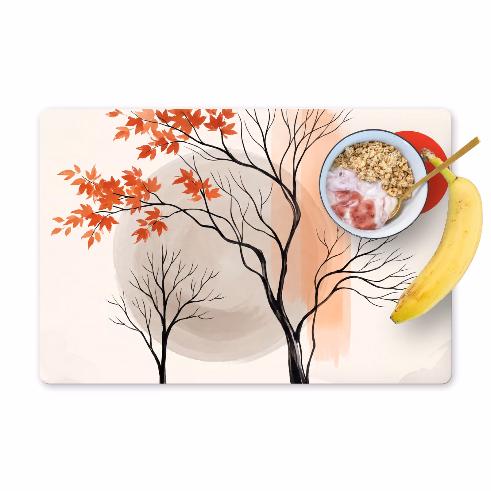 Set de table - Arbre - Rouge - Abstrait — 1