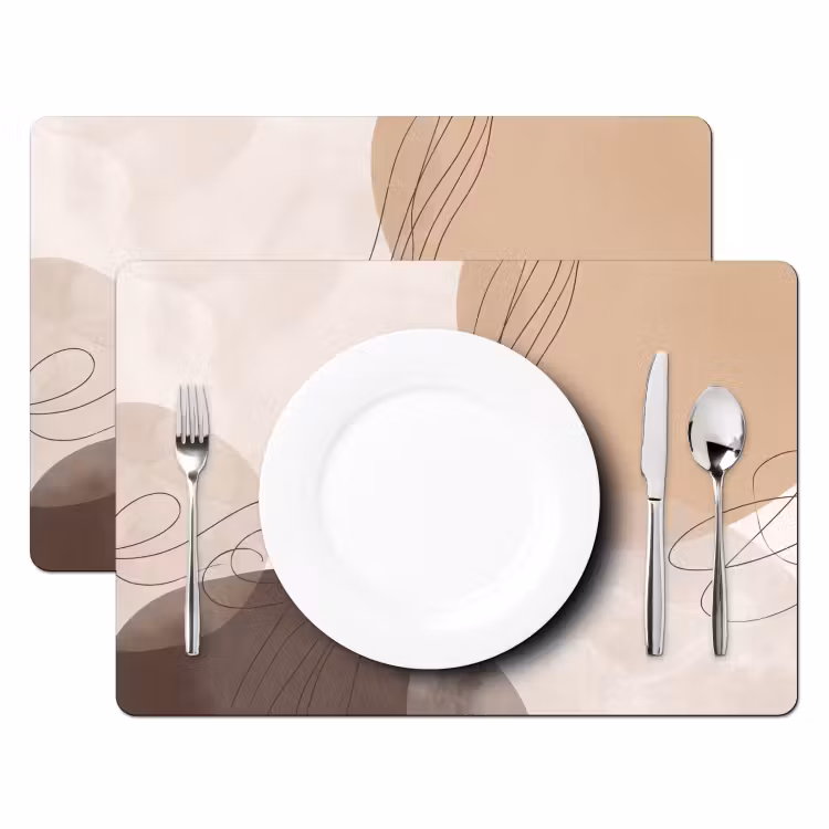 Set de table - Abstraction - Beige - Moderne — 2
