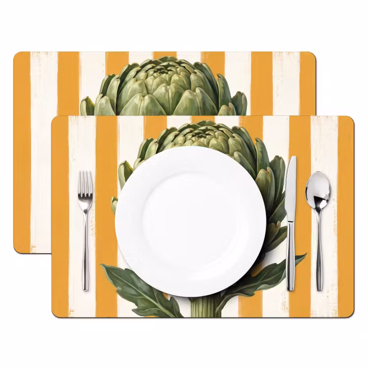 Set de table - Artichaut - Moderne - Légume — 2