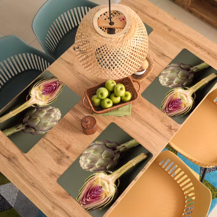 Set de table - Artichaut - Violet - Aliment — 4