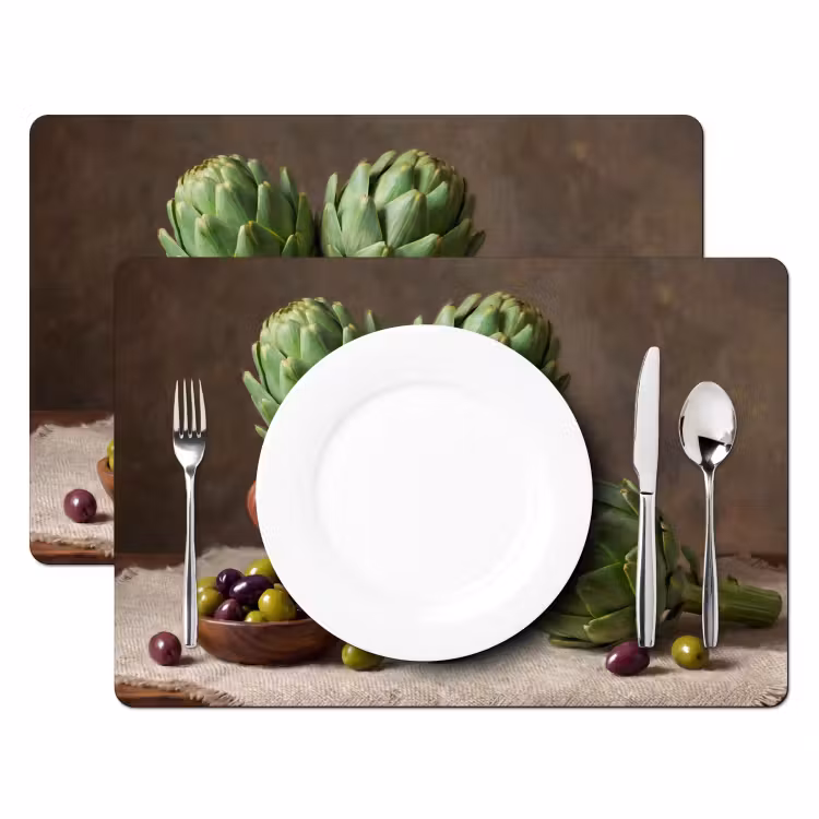 Set de table - Artichauts - Olives - Alimentation — 2