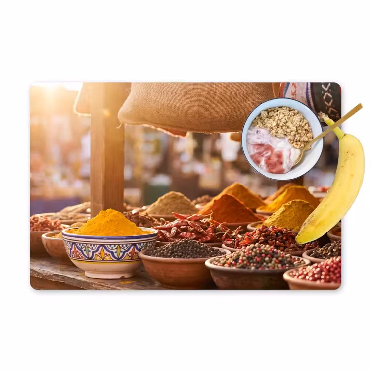 Set de table - Épices - Marché - Coloré — 1