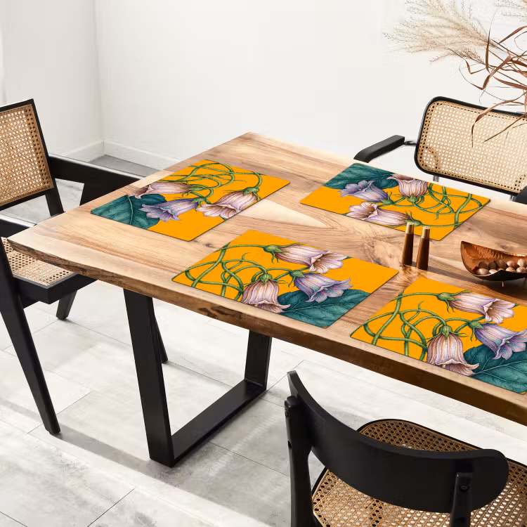 Set de table - Fleurs - Botanique - Jaune — 3
