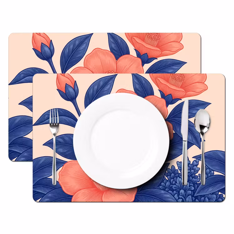 Set de table - Fleurs - Feuilles - Botanique — 2