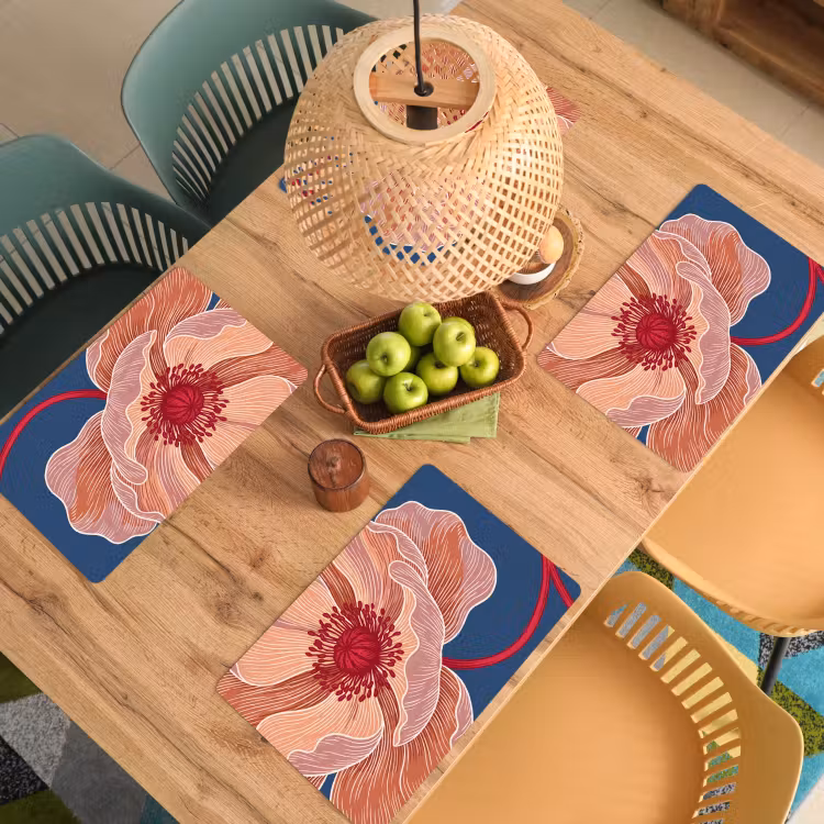 Set de table - Fleurs - Moderne - Abstrait — 4