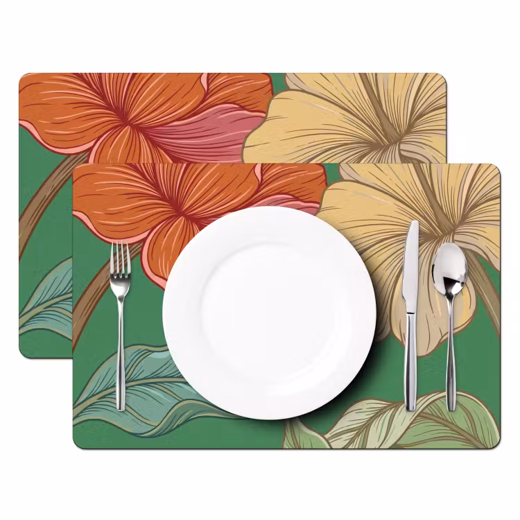 Set de table - Fleurs - Végétation - Illustration — 2