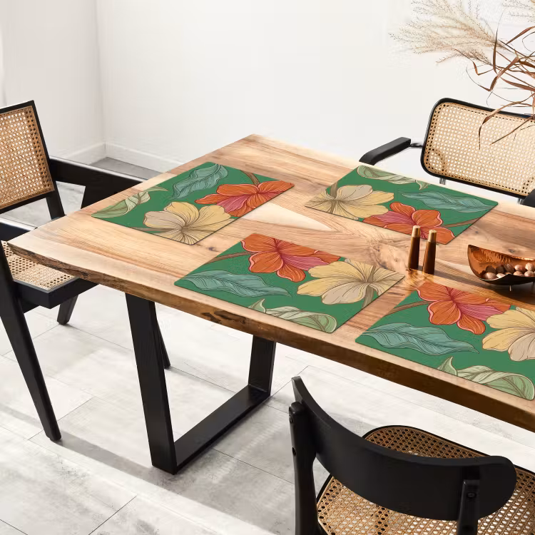 Set de table - Fleurs - Végétation - Illustration — 3