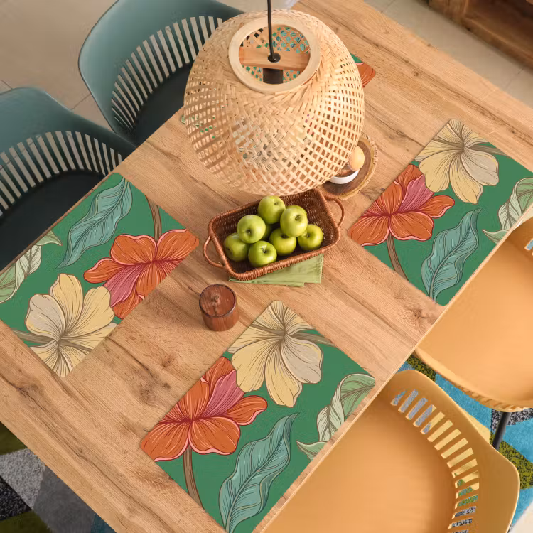 Set de table - Fleurs - Végétation - Illustration — 4