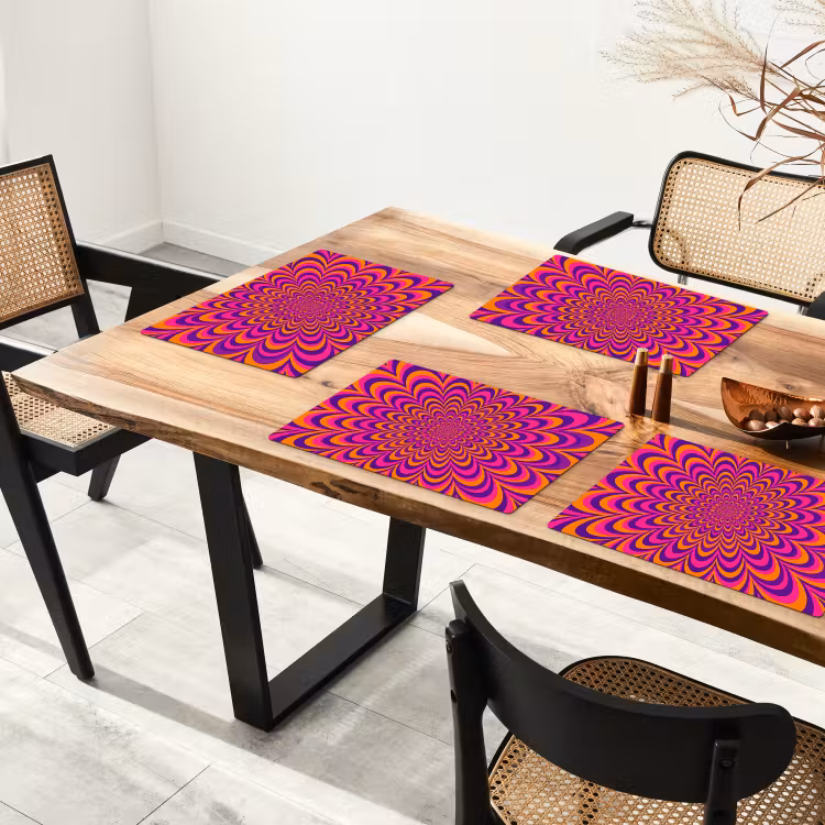 Set de table - Motif - Optique - Coloré — 3