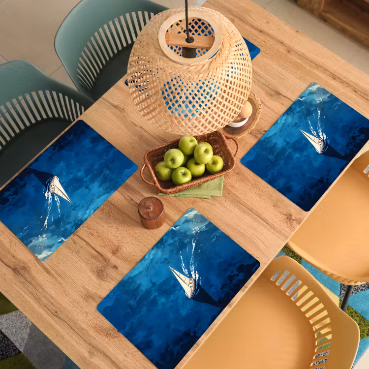 Set de table - Voilier - Eau - Abstrait - Ombre — 4