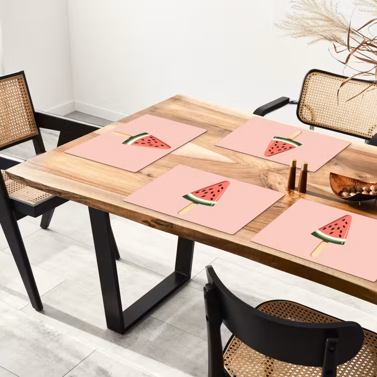 Set de table - Pastèque - Glace - Pépins - Rouge — 3
