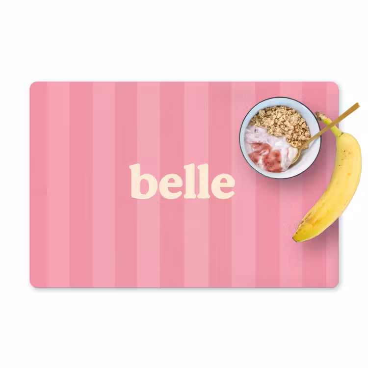 Set de table - Rose - Rayé - Belle — 1