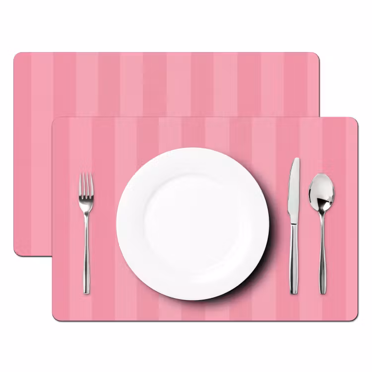Set de table - Rose - Rayé - Belle — 2