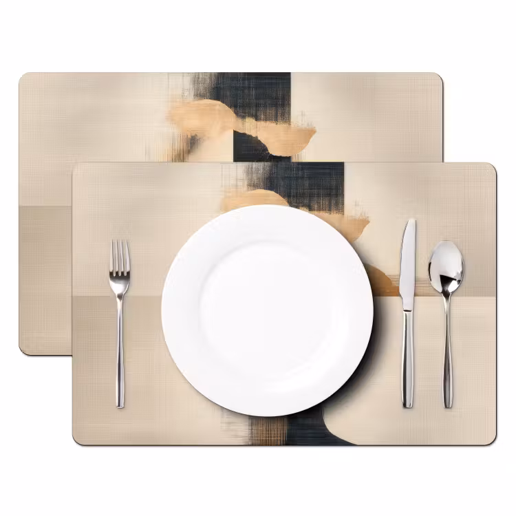 Set de table - Or - Femme - Rectangles — 2