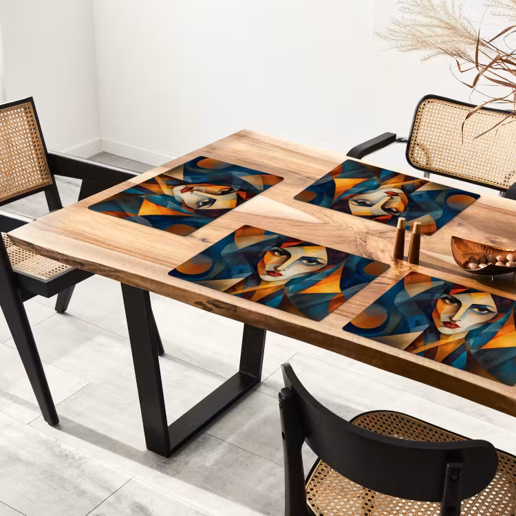 Set de table - Portrait - Abstrait - Formes — 3