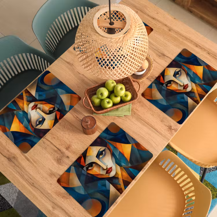 Set de table - Portrait - Abstrait - Formes — 4