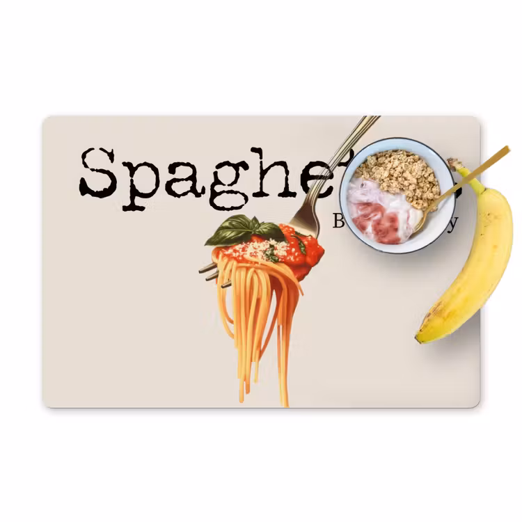 Set de table - Spaghetti - sauce tomate - parmesan — 1