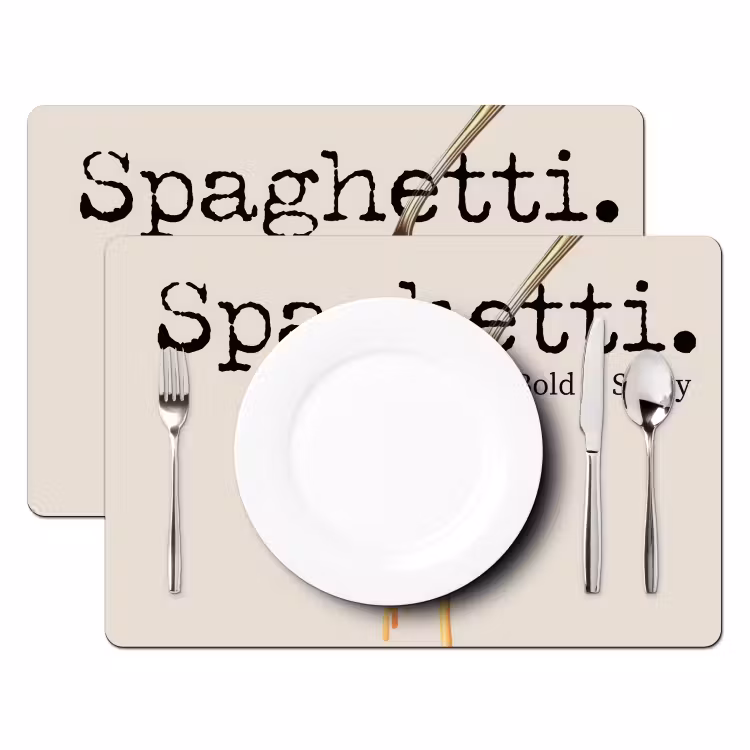 Set de table - Spaghetti - sauce tomate - parmesan — 2