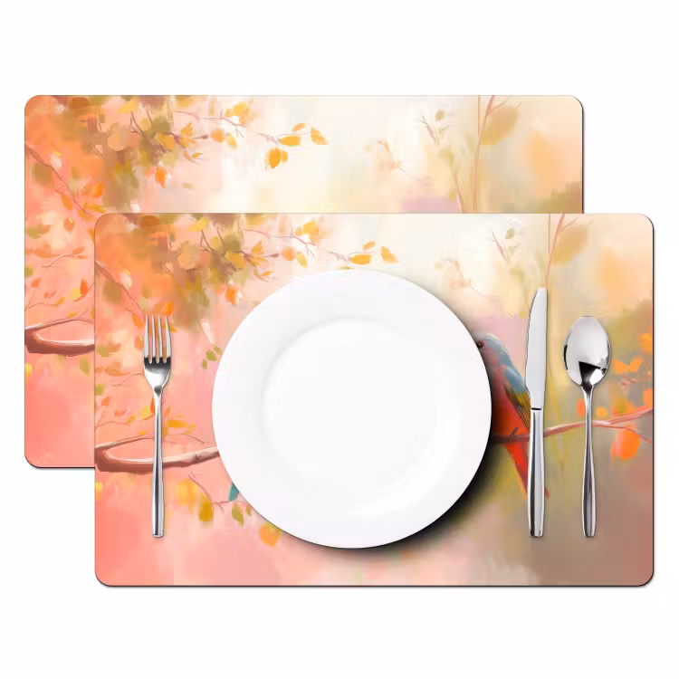 Set de table - Oiseaux - Coloré - Branche — 2