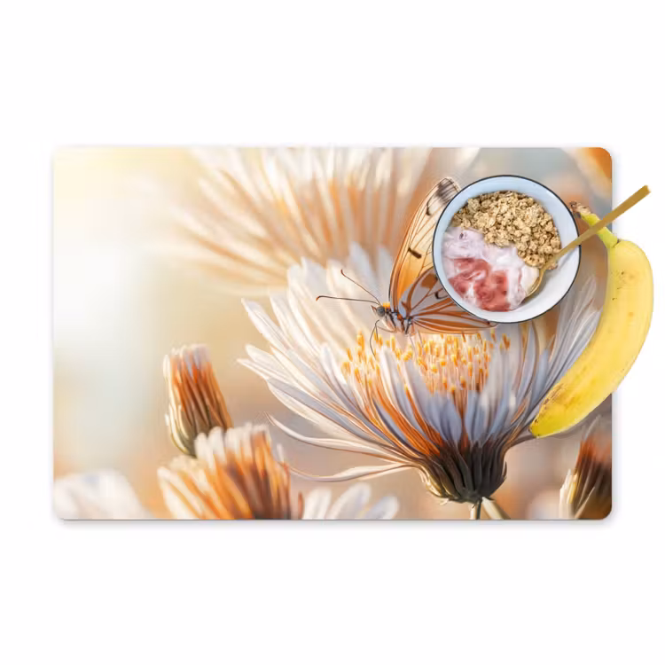 Set de table - Papillon - Fleur - Orange — 1