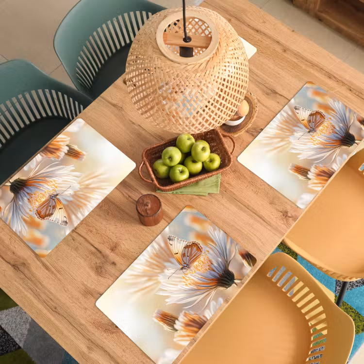 Set de table - Papillon - Fleur - Orange — 4