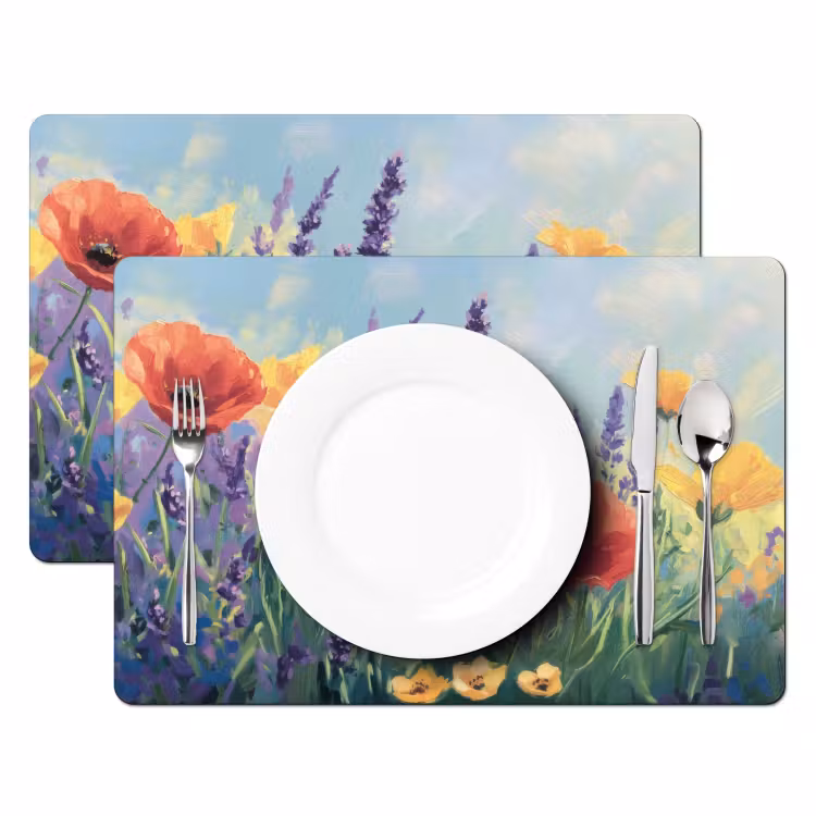 Set de table - Prairie - Fleurs - Coloré — 2