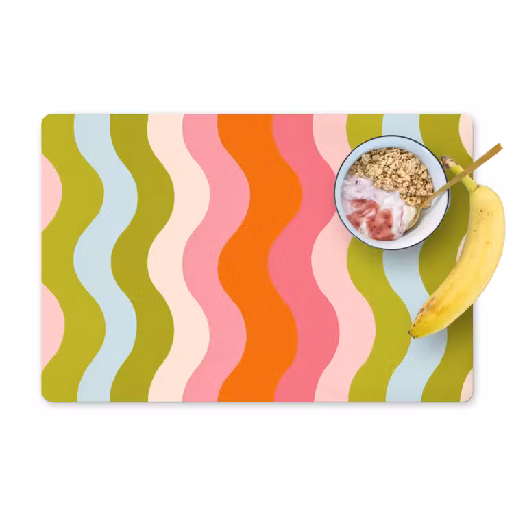 Set de table - Orbites - Vagues - Colorées - Verticales — 1