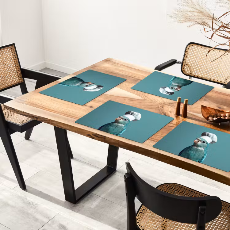 Set de table - Perruche - Oiseau - Toque - Mignon — 3