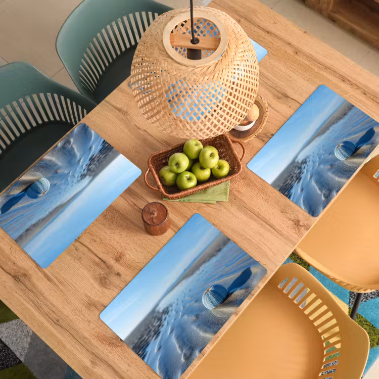 Set de table - Plage - Bouclier - Eau - Bleu — 4