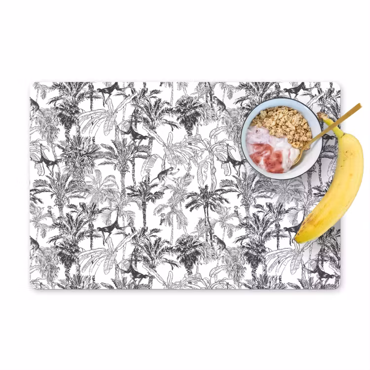 Set de table - Singe - Jungle - Abstrait - Gris — 1