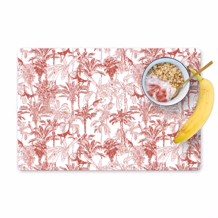 Set de table - Singe - jungle - rouge — 1