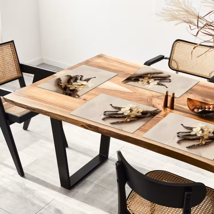 Set de table - Vanille - Floral - Beige — 3