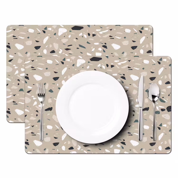 Set de table - Terrazzo - Motif - Vert — 2