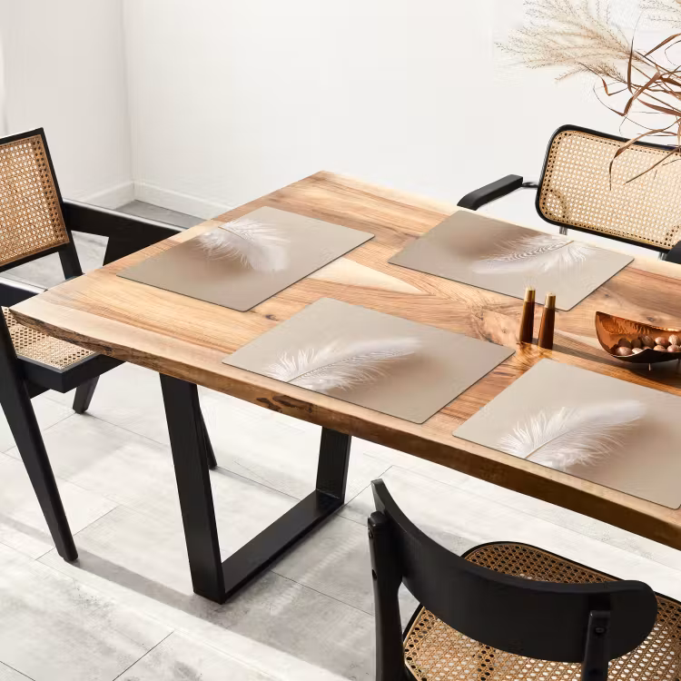 Set de table - Plume - Minimaliste - Rose — 3