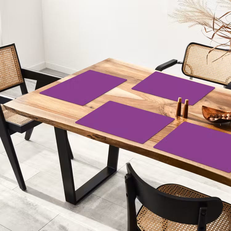 Set de table - Pourpre - Couleurs - Solide — 3