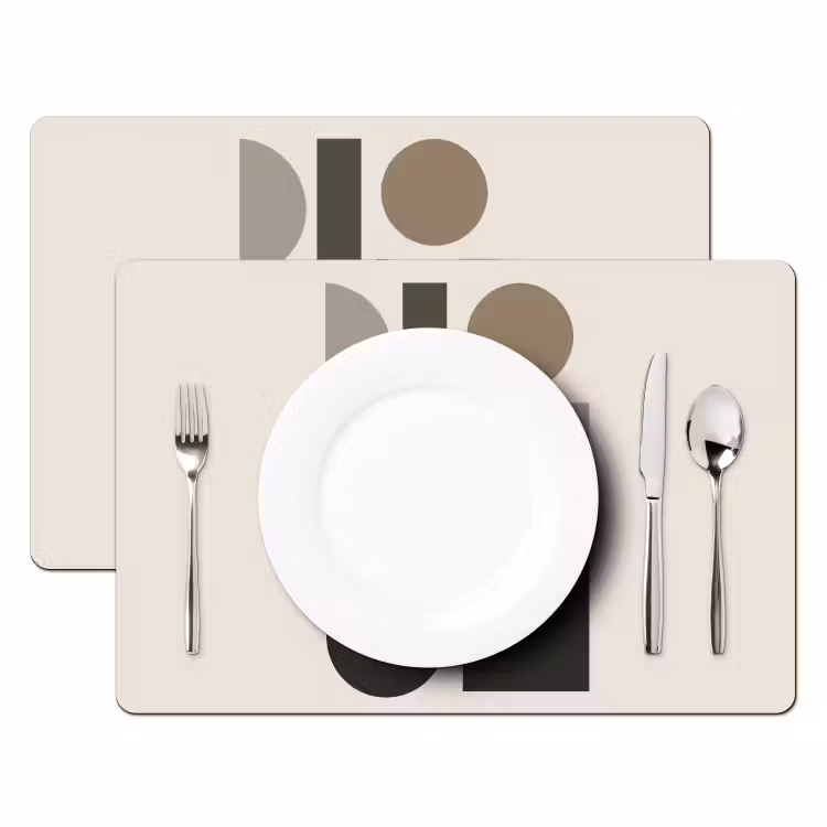 Set de table - Tons naturels - Graphique - Composition verticale — 2