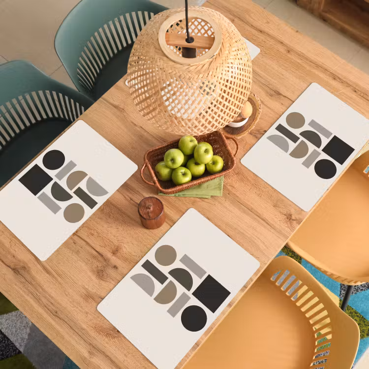 Set de table - Tons naturels - Graphique - Composition verticale — 4