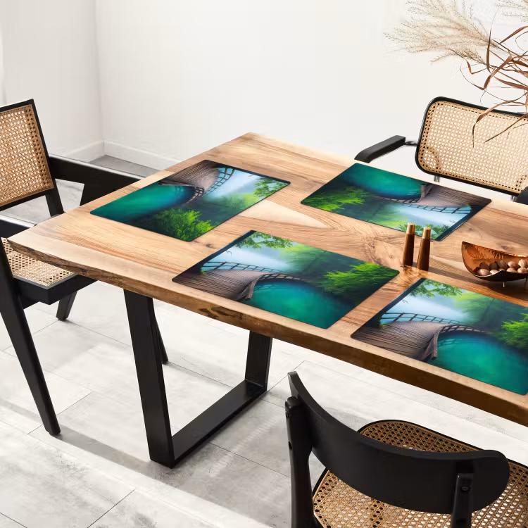 Set de table - Pont - Eau - Rivière - Forêt — 3